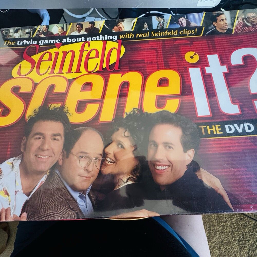 NEW SEALED Seinfeld Scene It The Interactive Trivia DVD Board Game Mattel Family